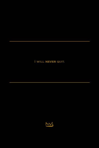#3 Never quit.